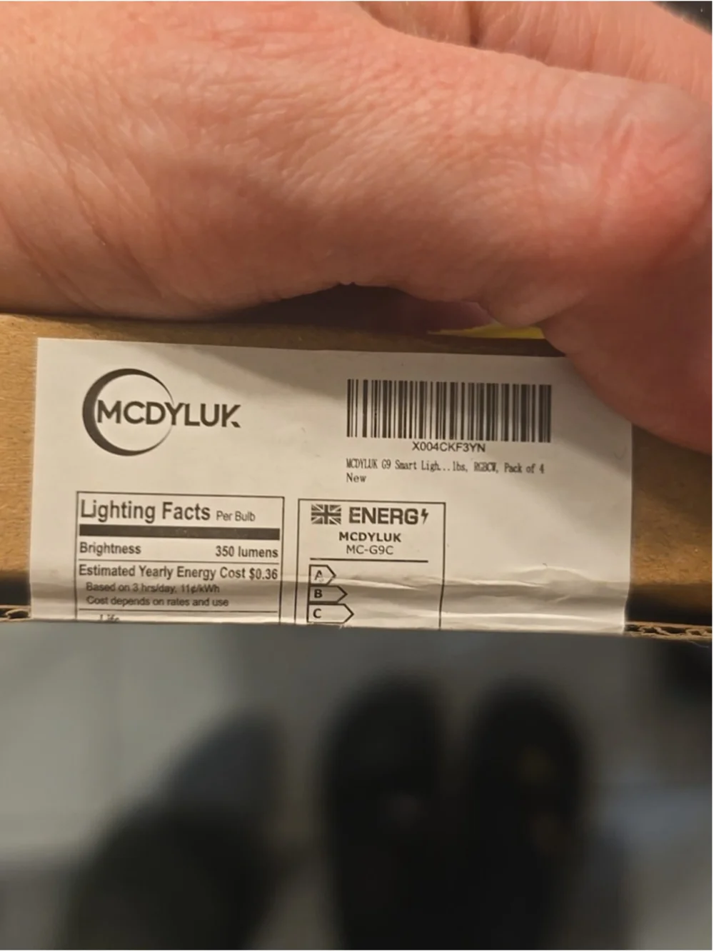 MCDYLUK g9 LED wifi smart light bulbs 4 pack Alexa / Google compatible dimmable
